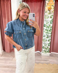 Darling Denim Puff Sleeve Jacket