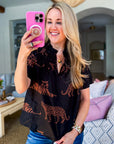 PREORDER: Zenzi Jungle Smocked Top