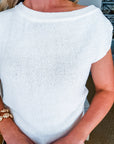 Claire Knit Top-White