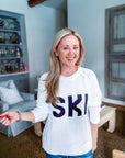 Ski Sport Sweater-White/Navy