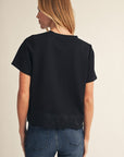 Delphine Lace Top-Black