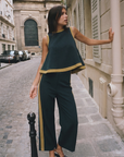 Soft Motion Knit Top-Hunter Green