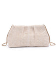 Breeze Woven Clutch-Coral