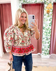 Rosita Floral Peplum Top