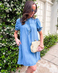 Denim Roots Mini Dress