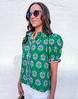 Floral Fancy Ruffle Top