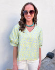Dainty Charm Jacquard Top