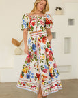 Floral Moment Midi Skirt