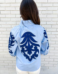 Blush Peony Top-Blue