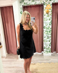 Venice Scallop Mini Dress