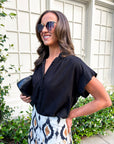 Santana Bridge Button Down Top