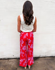Blush Blossom Wide Leg Pants