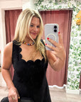Venice Scallop Mini Dress