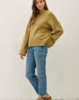 Unhurried Oversized Sweater-Lime Green