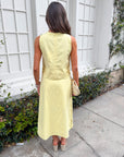 Right Feels Embroidered Skirt Set- Lemon Yellow