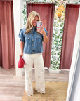 Darling Denim Puff Sleeve Jacket