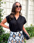 Santana Bridge Button Down Top