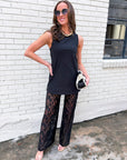 Island Chic Lace Pants Set