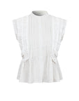 Harbor Heirloom Top-White/Gray