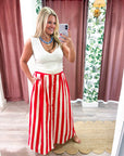 Summer Adventure Maxi Skirt-Red