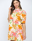Spring Lily Button Down Mini Dress