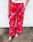 Blush Blossom Wide Leg Pants