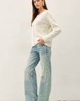 Gentle Days Ribbed Cardigan-Ivory