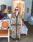 The Marbella Paisley Maxi Dress-Olive