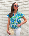 Panama Views Floral Top