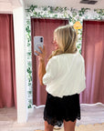 Satin Allure Shorts-Black