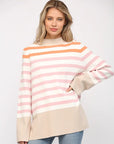 Golden Haze Striped Sweater
