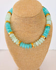 Rondelle Necklace-Pastel Blue