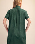Margaux Mini Dress-Hunter Green