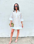Floral Horizon Shirt Dress
