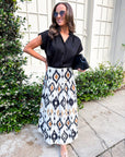 Midnight in Jaipur Midi Skirt