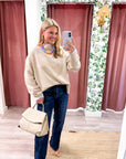 Falling Leaves Sweater-Beige