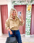 Trailside Funnel Neck Jacket-Khaki