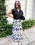 Midnight in Jaipur Midi Skirt