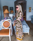 Forest Whimsy Floral Midi Dress
