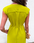 PREORDER: The Paris Edition Midi Dress-Lime
