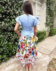 Garden Glow Peplum Top