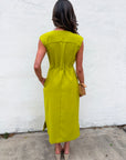 PREORDER: The Paris Edition Midi Dress-Lime