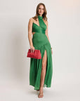 Breeze Woven Clutch-Coral