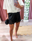 Satin Allure Shorts-Black