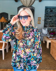 Midnight Garden Floral Top