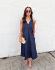 She’s a Ten Midi Dress-Navy