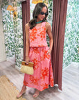 Soft Bloom Sleeveless Top-Pink