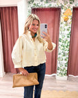 Annalise Puff Sleeve Top-Ecru
