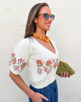Pretty Little Petals Knit Top