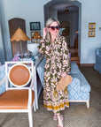 Forest Whimsy Floral Midi Dress